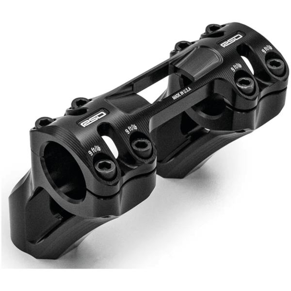 ROLAND SANDS DESIGN SECTOR RISERS FOR 1 1/8" HANDLEBARS RSD Sector PB Risers 3" One-Piece Black