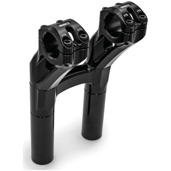 ROLAND SANDS DESIGN SECTOR RISERS FOR 1 1/8" HANDLEBARS RSD Sector PB Risers 8" Two-Piece Black