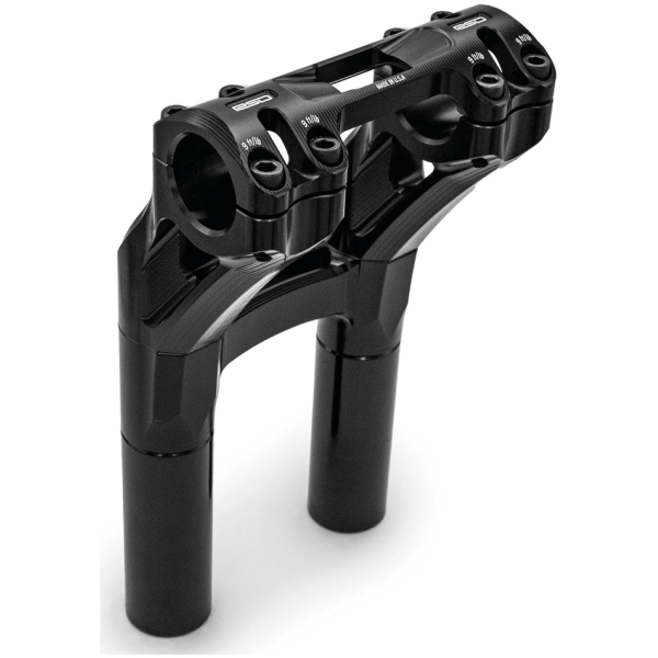 ROLAND SANDS DESIGN SECTOR RISERS FOR 1 1/8" HANDLEBARS RSD Sector PB Risers 8" One-Piece Black