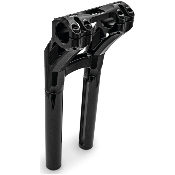 ROLAND SANDS DESIGN SECTOR RISERS FOR 1 1/8" HANDLEBARS RSD Sector PB Risers 12" One-Piece Black