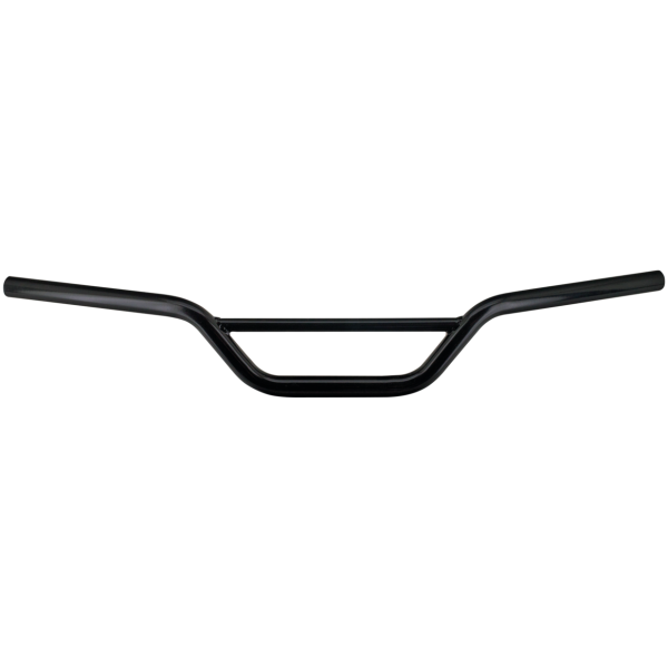ZODIAC CUSTOM PRODUCTS ONE INCH DIAMETER MOTOR-X HANDLEBARS GZP Moto bar non-dimpled black 4-1/4"