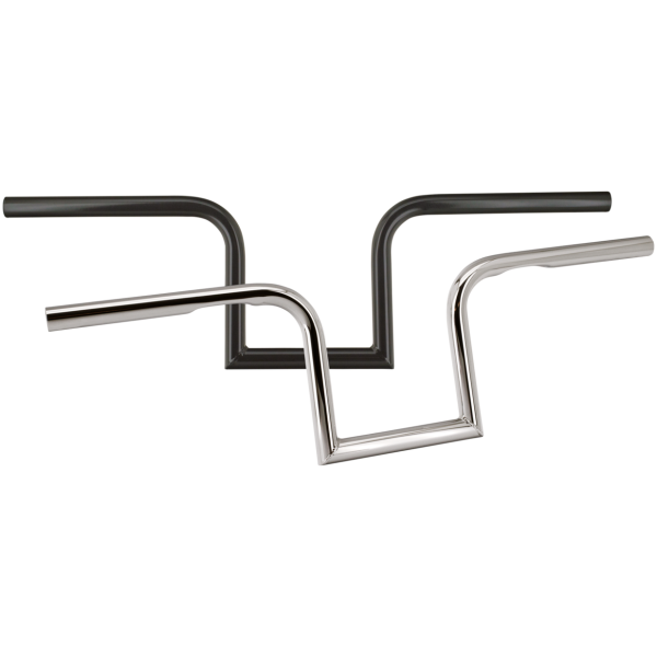 ZODIAC CUSTOM PRODUCTS ONE INCH DIAMETER SOCAL & HIPSTER HANDLEBARS GZP SoCal Blk 1" handlebar Dimpled 8-1/4