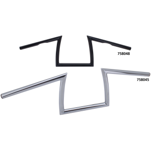 ZODIAC CUSTOM PRODUCTS ONE INCH DIAMETER DONKEY BAR HANDLEBARS GZP ZCP Donkey bar+ CHROME NON-DIMPLE 8"