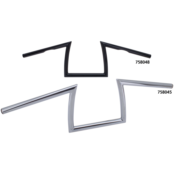ZODIAC CUSTOM PRODUCTS ONE INCH DIAMETER DONKEY BAR HANDLEBARS GZP ZCP Donkey bar+ CHROME NON-DIMPLE 8"