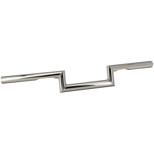 ZODIAC CUSTOM PRODUCTS ONE INCH DIAMETER Z-BAR HANDLEBARS GZP Flat Z - CHROME DIMPLED