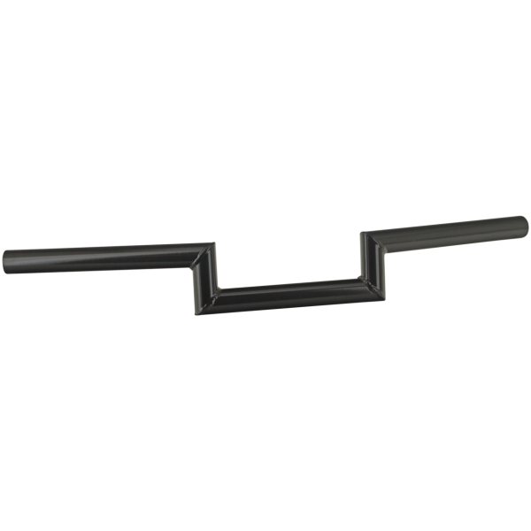 ZODIAC CUSTOM PRODUCTS ONE INCH DIAMETER Z-BAR HANDLEBARS GZP Flat Z - BLACK non-dimpled