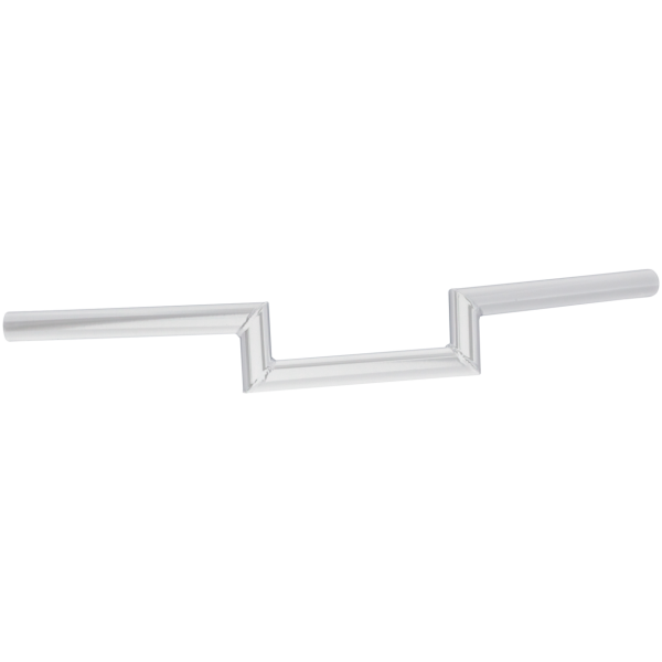 ZODIAC CUSTOM PRODUCTS ONE INCH DIAMETER Z-BAR HANDLEBARS GZP Flat Z - CHROME non-dimpled