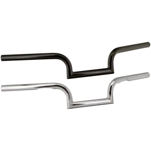 ZODIAC CUSTOM PRODUCTS ONE INCH DIAMETER SOCAL & HIPSTER HANDLEBARS GZP Hipster non-dimpled chrome 4-1/2"