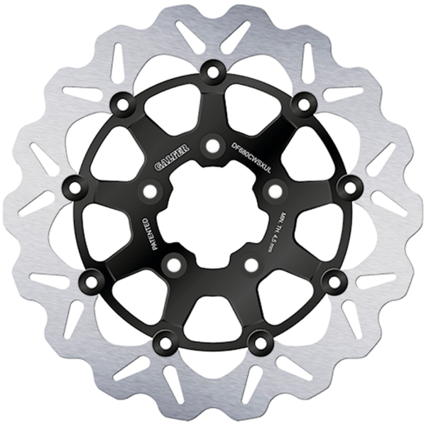 GALFER "BIG WAVE" FLOATING DISC BRAKE ROTORS Galfer Wave FR Floating 13" Black