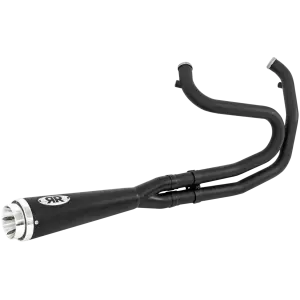 REDTHUNDER 2-INTO-1 EXHAUST SYSTEMS WITH ALUMINUM END CAP Redthunder 2-1 Polished FXD06-17 Race