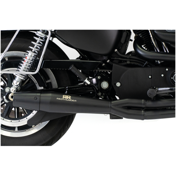 REDTHUNDER 2-INTO-1 EXHAUST SYSTEMS Redthunder 2-1 Black XL04-22