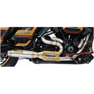 REDTHUNDER 2-INTO-1 EXHAUST SYSTEMS Redthunder 2-1 Raw Satin FLH/T09-up