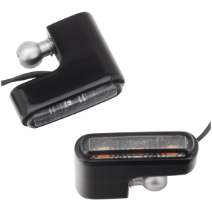OTTO DI CUORI LED TURN SIGNALS Front turn signals black anodized F*ST