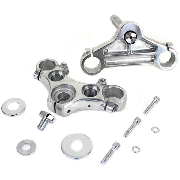 STOCK STYLE TRIPLE TREE KITS FOR 39MM FORKS Triple tree set 39mm FXD91-05 polished