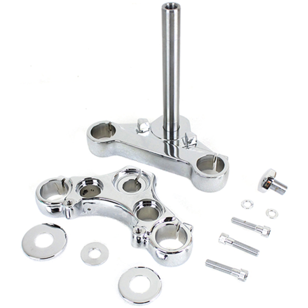 STOCK STYLE TRIPLE TREE KITS FOR 39MM FORKS Triple tree set 39mm FXD91-05 chrome