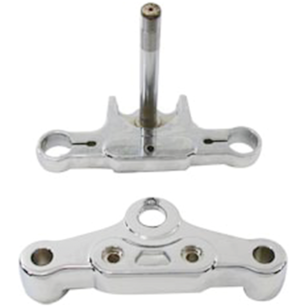 STOCK STYLE TRIPLE TREE KITS FOR 41MM FORKS Triple tree set 41mm FXSTD01-07 chrome