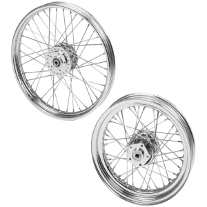 40-SPOKE WHEELS FOR 2000-2017 DYNA 2.15x21 FR wheel FXDWG05 chr spokes