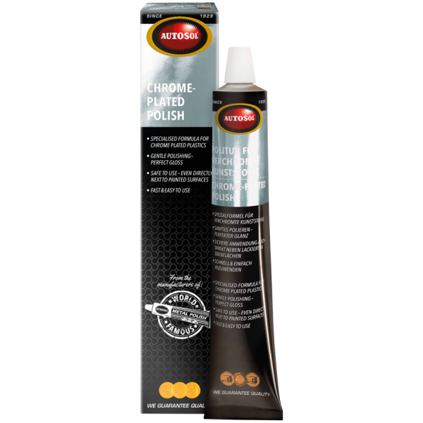 AUTOSOL POLISH FOR CHROME PLATED PLASTICS Autosol Plastic Chrome Polish 75ml EACH