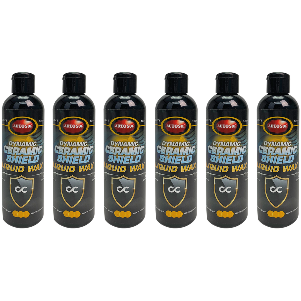 AUTOSOL DYNAMIC CERAMIC SHIELD LIQUID WAX 6pck Autosol Ceramic Shield Wax 250ml