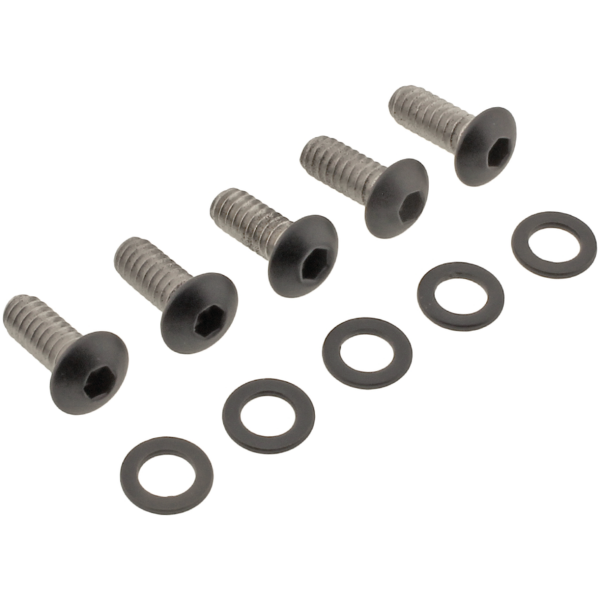 BLACK STAINLESS STEEL DERBY COVER SCREWS Derby Cover Bolts Matt Blk ST19-Up