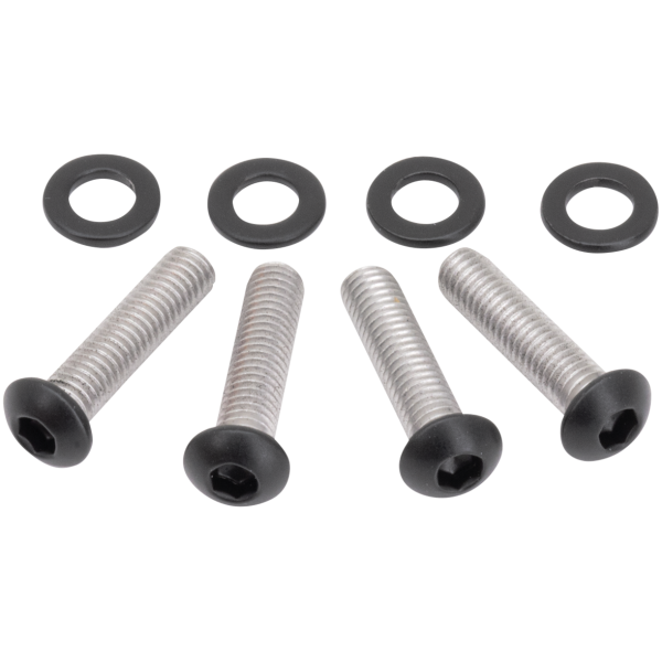 BLACK STAINLESS STEEL BRAKE AND CLUTCH CONTROL MOUNT KIT FOR SPORTSTER Hand Control Screws Matt Blk XL04-22