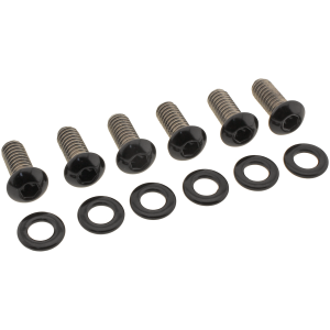 BLACK STAINLESS STEEL DERBY COVER SCREWS Derby Cover Bolts Matt Blk XL04-22