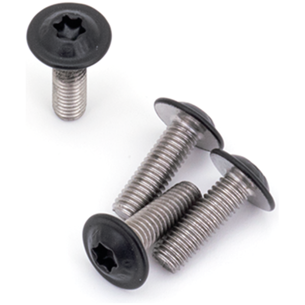 BLACK STAINLESS HEAT SHIELD SCREWS FOR SPORTSTER S Heat Shld Screws Matt Blk RH21-Up