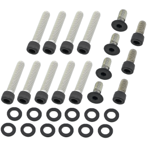 BLACK STAINLESS STEEL PRIMARY COVER SCREWS Prim. Cover Bolts Matt Blk BT70-84