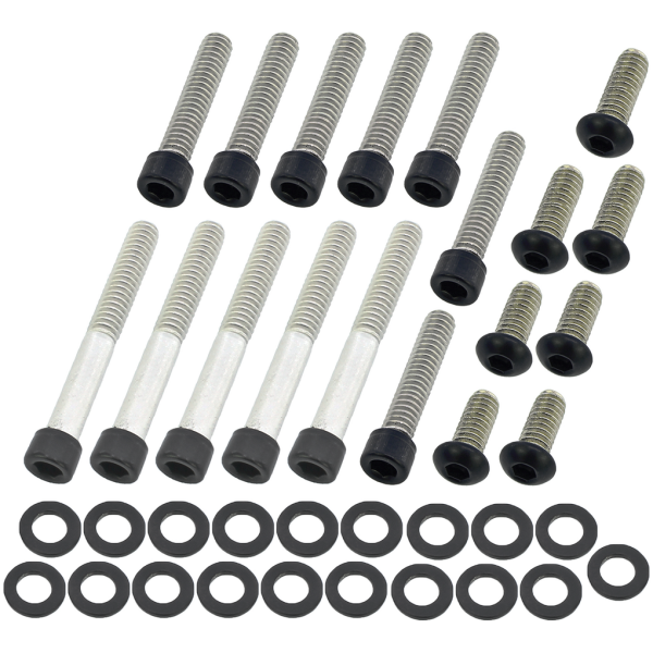 BLACK STAINLESS STEEL PRIMARY COVER SCREWS Prim. Cover Bolts Matt Blk BT89-99