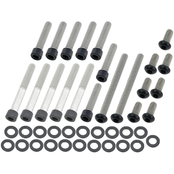BLACK STAINLESS STEEL PRIMARY COVER SCREWS Prim. Cover Bolts Matt Blk BT99-06