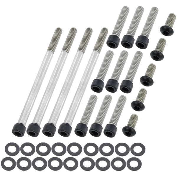 BLACK STAINLESS STEEL PRIMARY COVER SCREWS Prim. Cover Bolts Matt Blk BT06-17