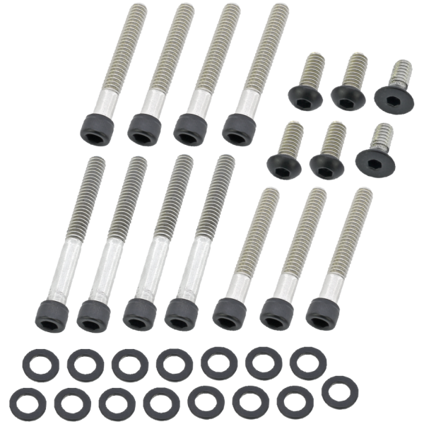 BLACK STAINLESS STEEL PRIMARY COVER SCREWS Prim. Cover Bolts Matt Blk XL91-03