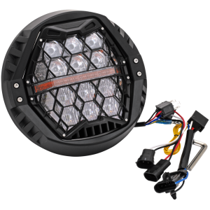 HONEYCOMB 7" LED HEADLIGHT UNIT Honeycomb 7" Headlight Amber
