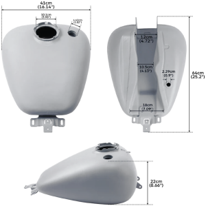 STOCK STYLE GAS TANKS FOR TOURING & TRIKE Fuel Tank Unpainted FLHR08-Up