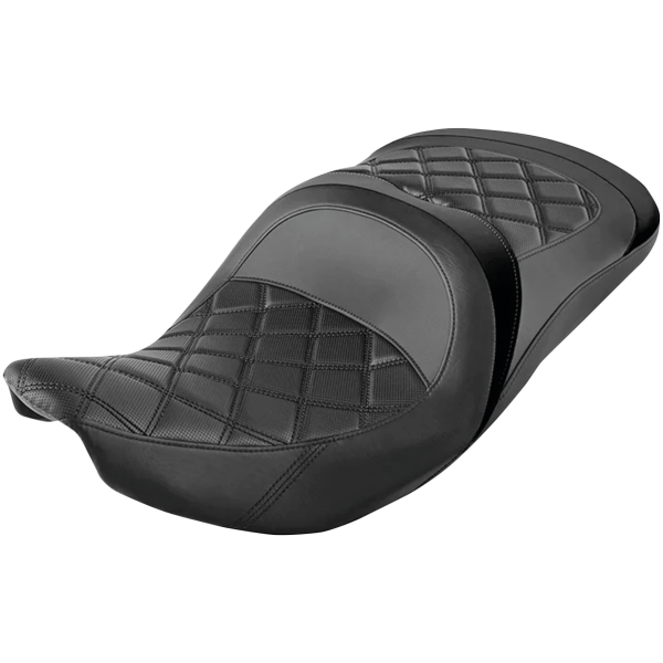 C.C. RIDER 2-UP REACH SEAT FOR BIG INCH INDIAN 2-Up Diamond Seat Black Indian14-Up
