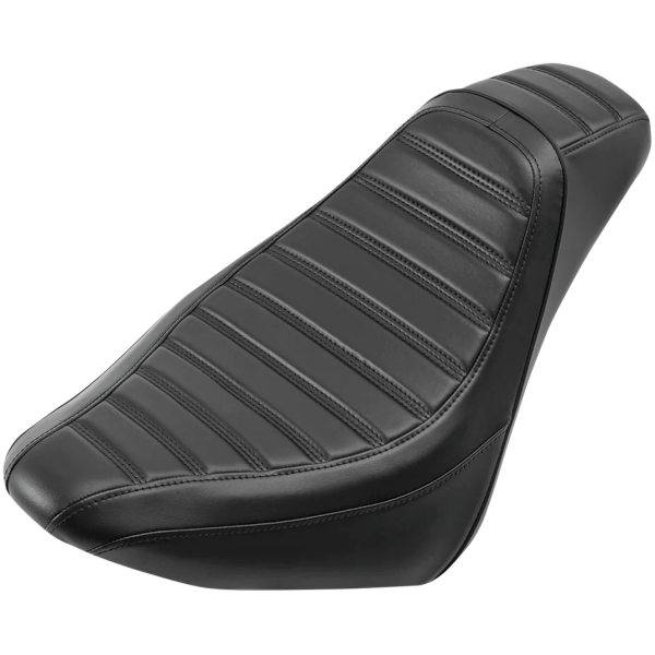 C.C. RIDER SOLO SEAT FOR MILWAUKEE EIGHT SOFTAIL Solo Pleated Seat Black ST18-Up