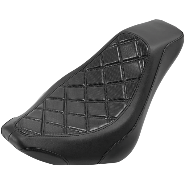 C.C. RIDER SOLO SEAT FOR MILWAUKEE EIGHT SOFTAIL Solo Diamond 1 Seat Black ST18-Up