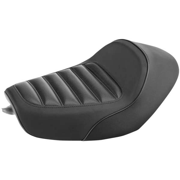 C.C. RIDER TAPER TAIL SOLO SEAT FOR SPORTSTER Solo Pleated Seat Black XL10-22
