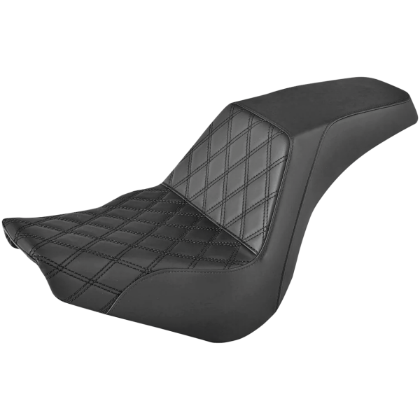 C.C. RIDER STEP-UP SEAT FOR MILWAUKEE EIGHT SOFTAIL 2-Up Diamond 2 Seat Black FXBB18-Up