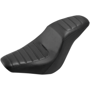 C.C. RIDER 2-UP SEAT FOR MILWAUKEE EIGHT LOW RIDER 2-Up Pleated Seat Black FXLR18-Up