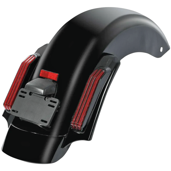 BLACK CVO STYLE LIGHTED REAR FENDER KIT FOR 2014 TO PRESENT TOURING Rear Fender CVO Gloss Black FLH/T14-Up