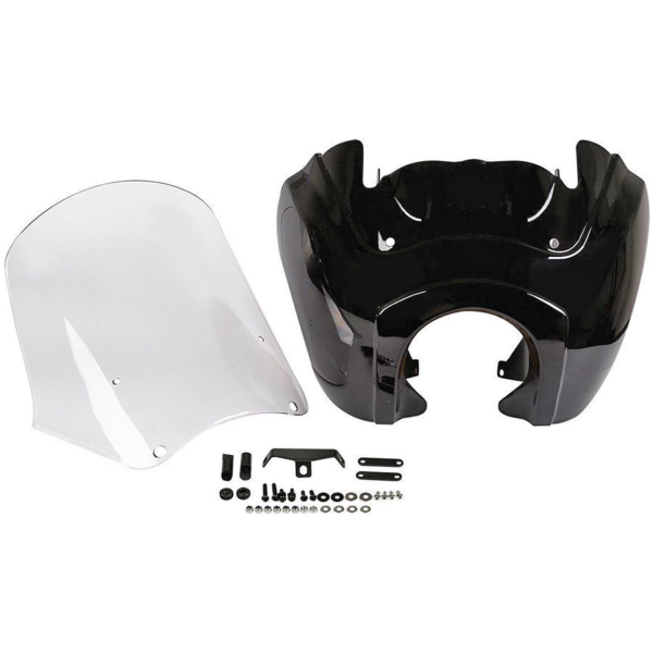 SUPER GLIDE T-SPORT STYLE FAIRING T-Sport Fairing Gloss Black Clear Screen