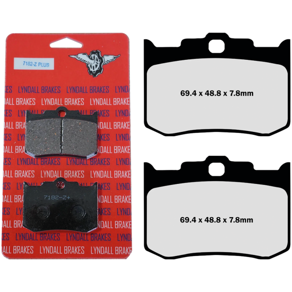 BRAKE PADS FOR AFTER MARKET CALIPERS FR+RR Pads Z-Plus PM Four Piston Caliper