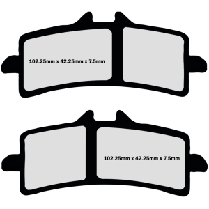 BRAKE PADS FOR AFTER MARKET CALIPERS FR+RR Pads Z-Plus Rad. Brembo 4 Piston