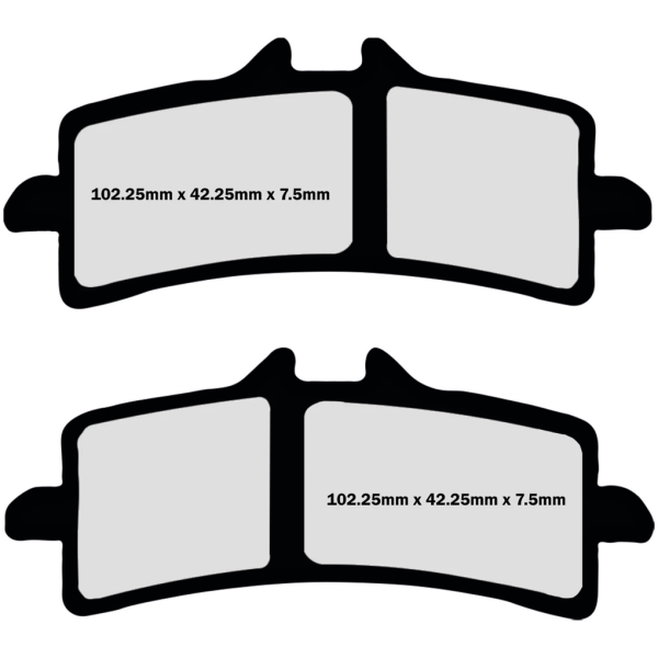 BRAKE PADS FOR AFTER MARKET CALIPERS FR+RR Pads Z-Plus Rad. Brembo 4 Piston