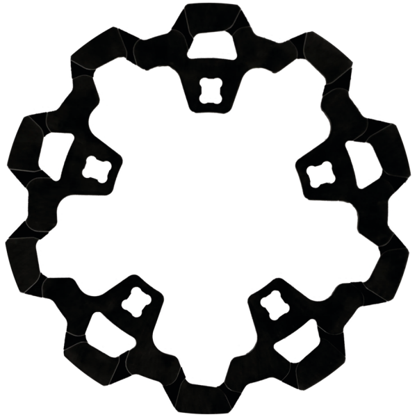 LYNDALL ENFORCER DISC BRAKE ROTORS FOR TOURING & TRIKE FR Enforcer 11.8" Black FLH/T14-Up