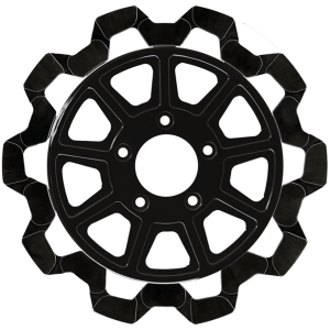 LYNDALL FLOATING DISC BRAKE ROTORS FR Bow-Tie 11.8"x5mm BL/BL 9-Spoke