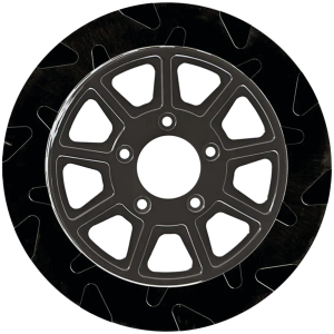 LYNDALL FLOATING DISC BRAKE ROTORS FR Smooth 11.8"x5mm BL/BL 9-Spoke