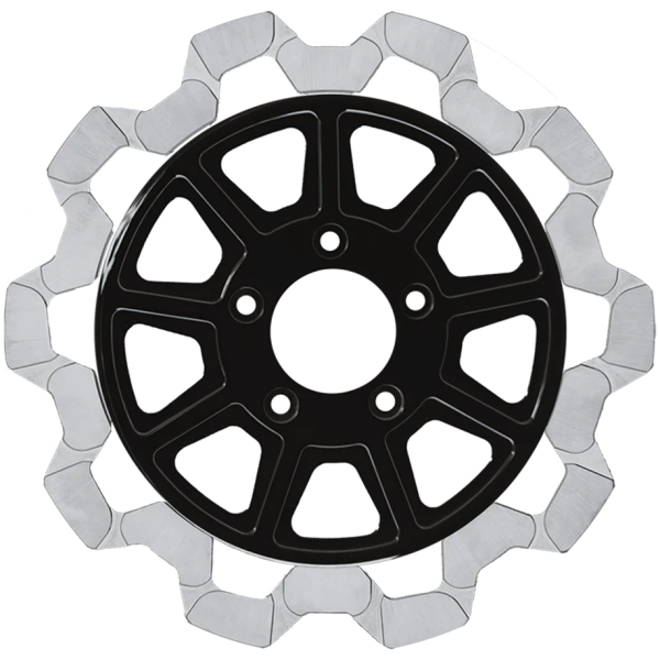 LYNDALL FLOATING DISC BRAKE ROTORS RR Bow-Tie 11.5"x5mm BL/MF 9-Spoke