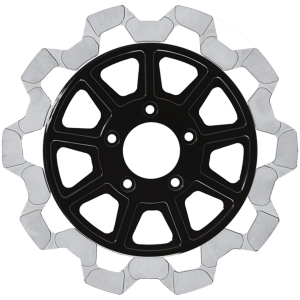 LYNDALL FLOATING DISC BRAKE ROTORS FR Bow-Tie 11.8"x5mm BL/MF 9-Spoke